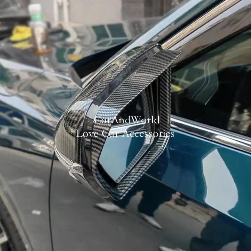 

Углеродное волокно, зеркало заднего вида, дождевик для бровей, дверные накладки заднего вида, гарнир, автомобильные аксессуары для Trumpchi GAC GS8 2022-2025