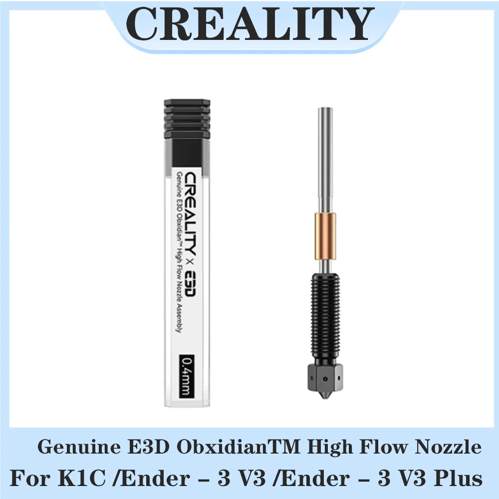 

Оригинальный комплект сопел Creality 0.4 мм E3D Obxidian High Flow для K1C Ender-3 V3 и V3 Plus - цельнометаллические интегрированные сопла A