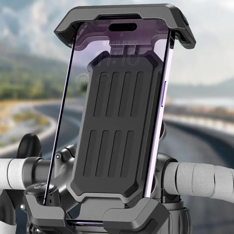 

Cell Phone Mount For Motorcycle Anti-Shake ATV Phone Mount Dirtbike Handlebar Clamp For Scooter Riders Electric Vehicles
