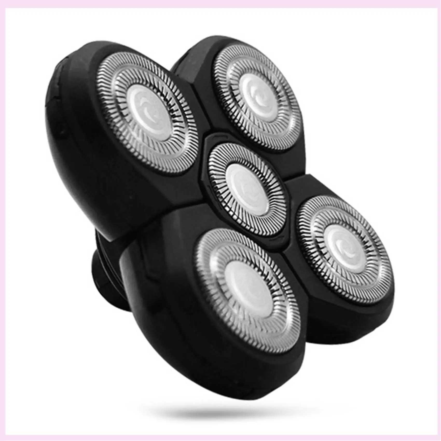 B25B 2 сменных бритвенных головок, электробритва, независимая плавающая головка, водонепроницаемое лезвие из нержавеющей стали