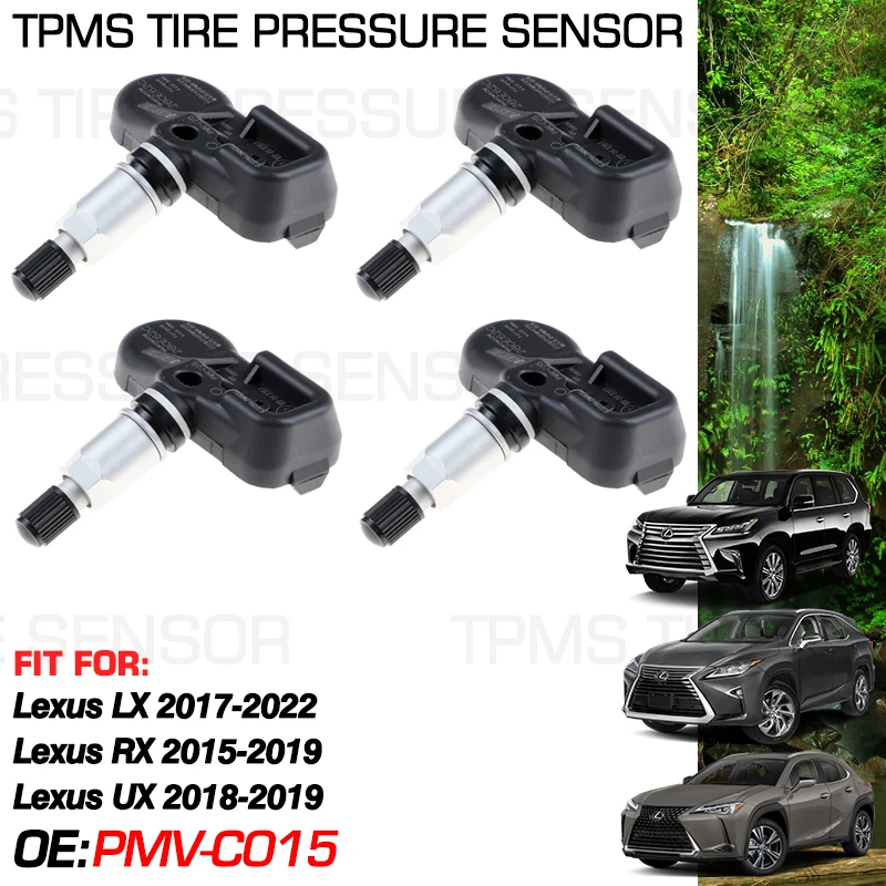 

42607-0E020 For Lexus LX 2017-2022 Lexus RX 2015-2019 Lexus UX 2018-2019 315MHz Tire Pressure Monitoring Sensor System PMV-C015