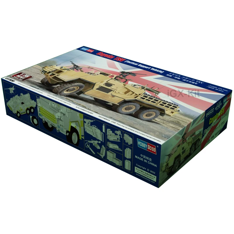 Hobbyboss 84522 1/35 Scale Coyote TSV Tactical Support  Vehicle Car Hobby Craft Toy Plastic Model Building Kit