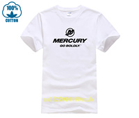 Mercury Go Boldly Boat T-Shirt for Men Cotton Plus Size T Shirts Men's Short Sleeve Crew Neck Summer Clothes Tops S-6XL