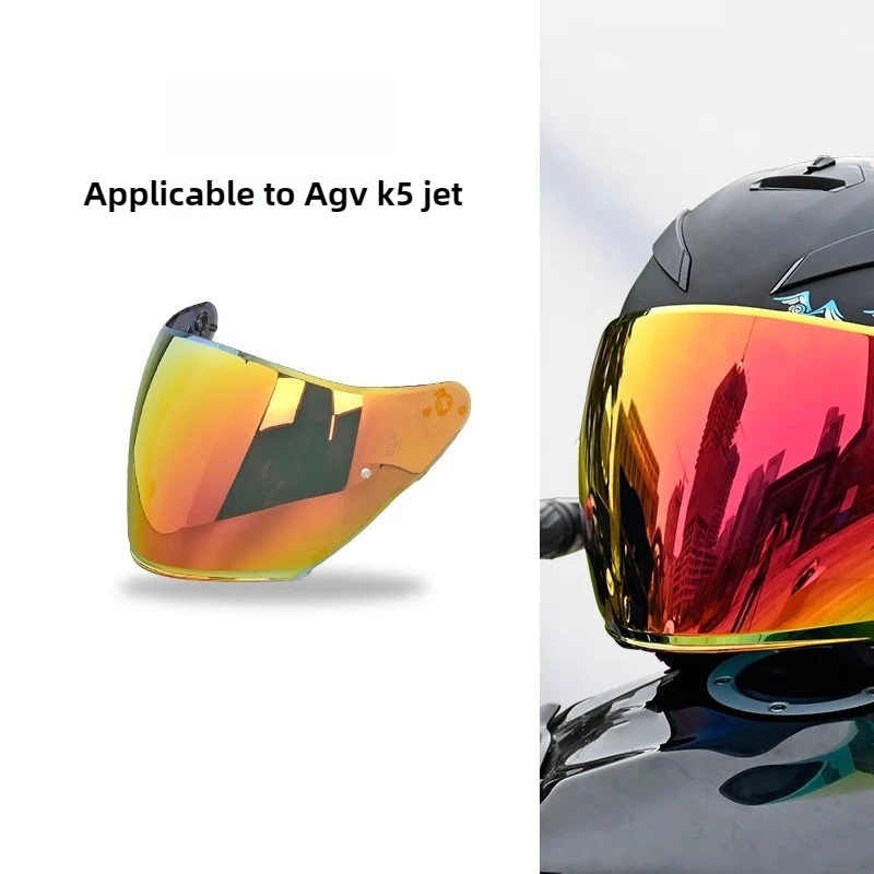 Protectores de visera de casco de cara abierta para AGV K5 JET Cascos Visera parabrisas protector solar accesorios para casco de motocicleta