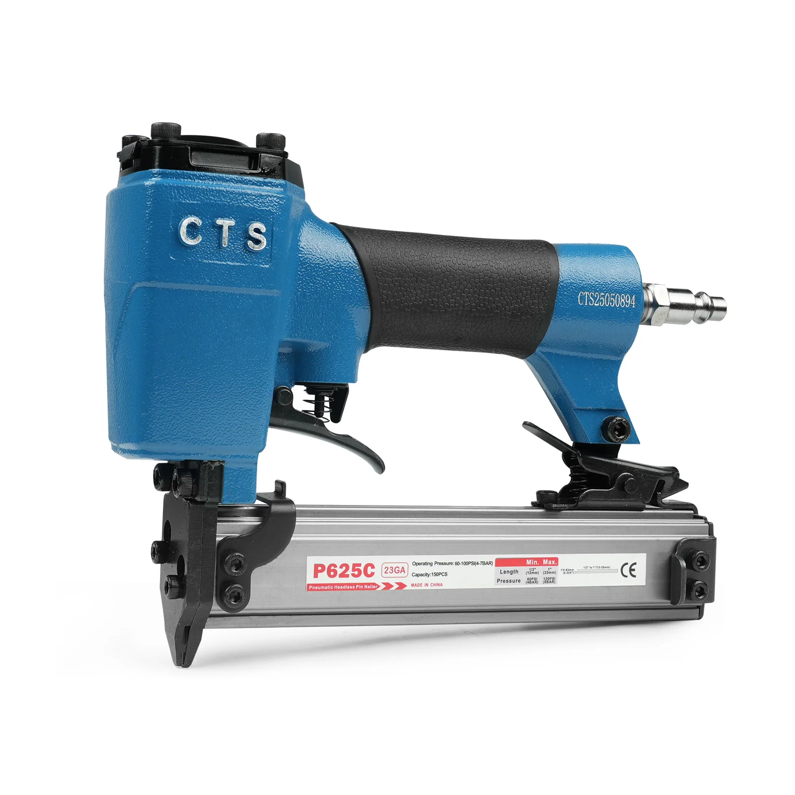 

Pneumatic Pin Nailer P625C 23Ga Small Nail Gun for Baseboards 12-25mm Pneumatic Tools Air Nailer 23 gauge