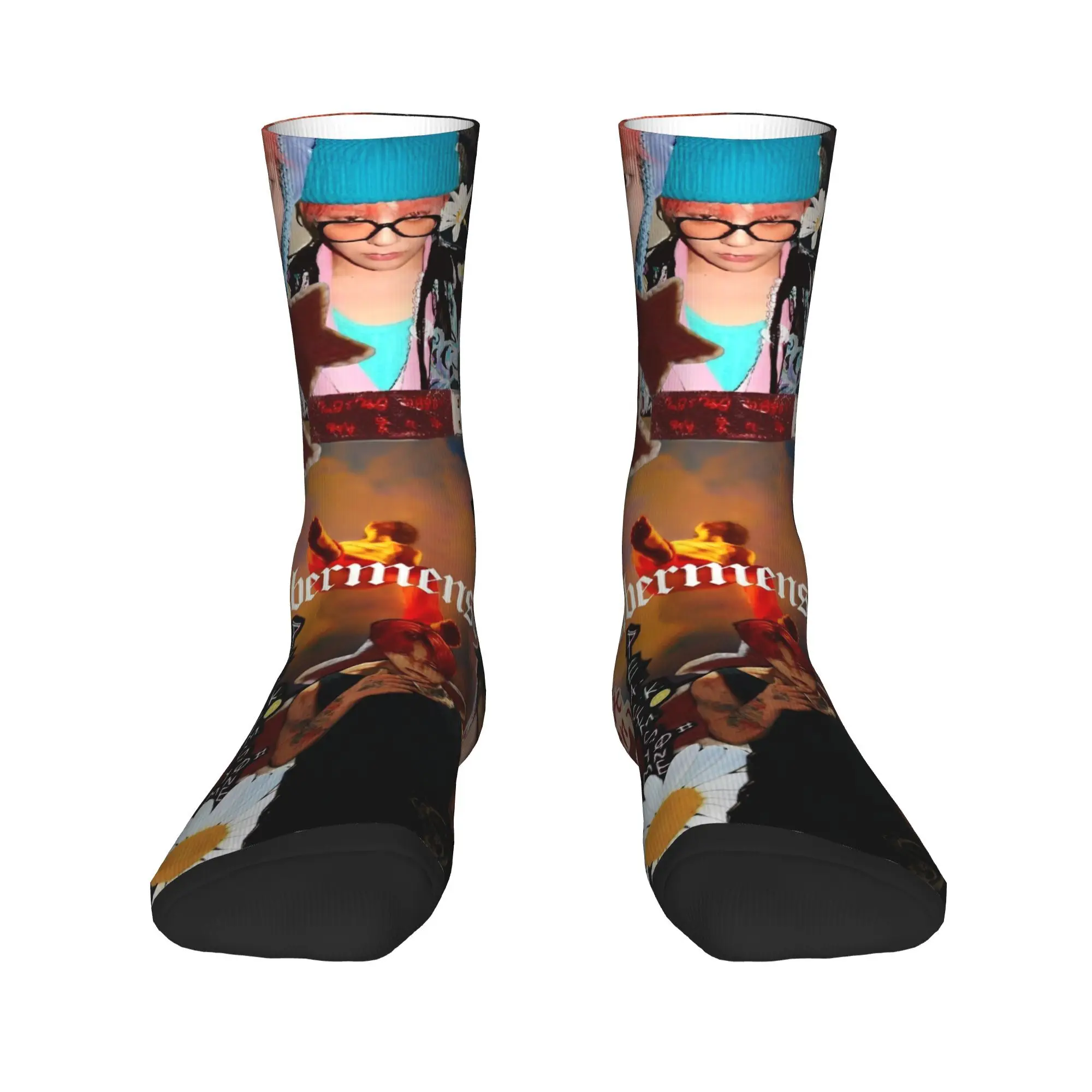 Ubermensch Gdragon World Tour 2025 ถุงเท้าความแปลกใหม่ถุงน่องฤดูหนาวถุงเท้าผู้ชายลื่นสบายกราฟิกกีฬากลางแจ้งถุงเท้า