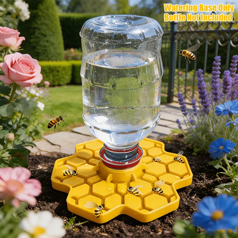 Bienen-Wasserspender mit Sitzstange, sichere Trinkstation für Honigbienen für Garten und Terrasse, Imkereibedarf, kleine Wabenteller-Tränke