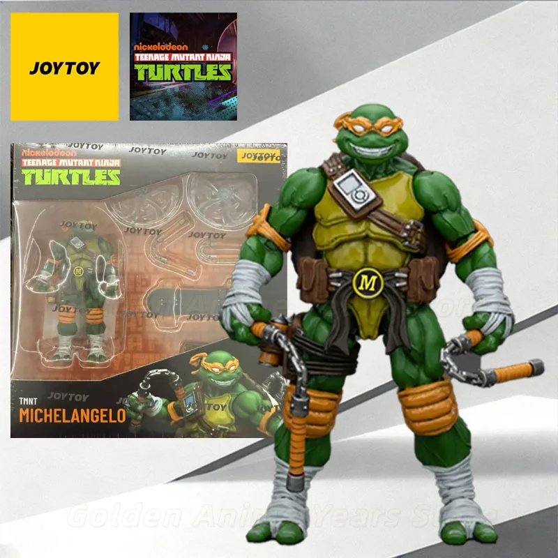 JOYTOY Original Model Kit Teenage Mutant Ninja Turtles Michelangelo Anime Action Figure Collectible Model Toys for Boys - view 4