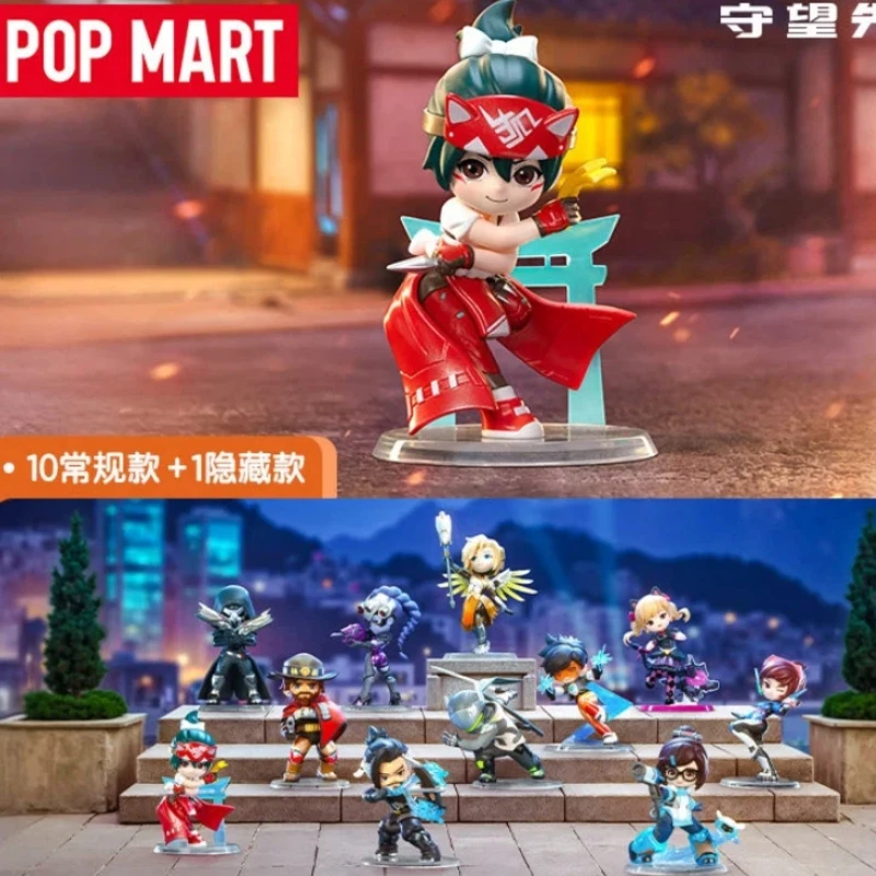 

Pop Mart Overwatch Play Of The Series Фигурка Слепая коробка Игрушка Орнамент Подарок Коллекционные фигурки Подвесной орнамент Праздничные подарки