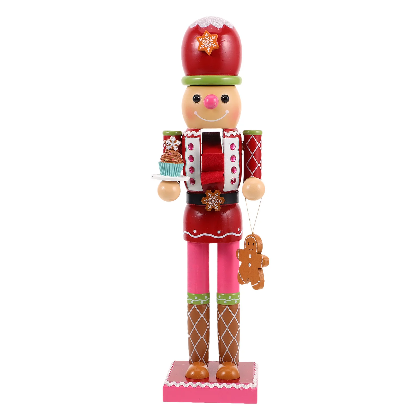

Gingerbread Man Nutcracker Soldier European Classic Design Exquisite Craftsmanship Decorative Nutcracker Home Kitchen Office