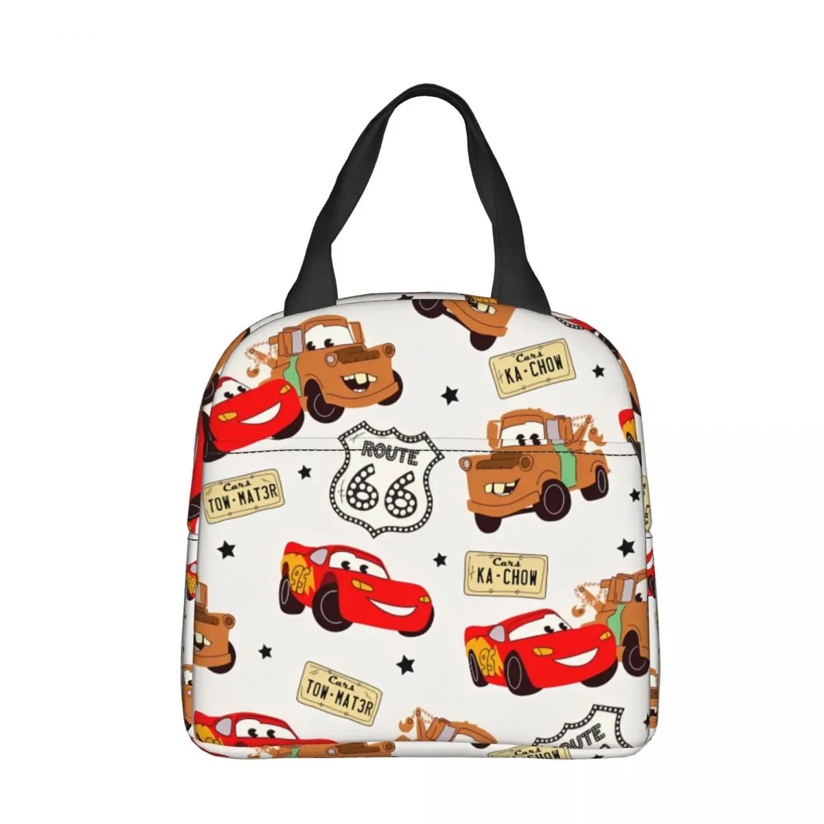 

Cars Lightning McQueen Insulated Lunch Bags Large Meal Container Thermal Bag Tote Lunch Box College Picnic Bento Pouch