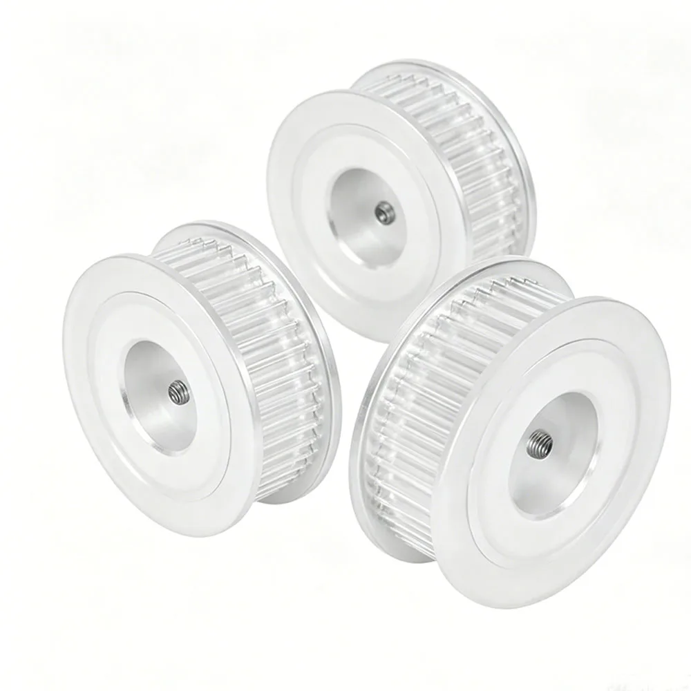1Pcs 2GT Pulley Aluminum Alloy AF Synchronous Transmission Bore 4-12.7mm/10 keys 3/ 4/8 keys 3 Tooth Width 7mm 28-36 Teeth