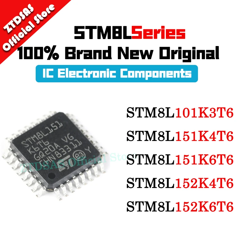 STM8L101K3T6 STM8L151K4T6 STM8L151K6T6 STM8L152K4T6 STM8L152K6T6 STM8L152 STM8L151 STM8L101 52STM8L STM8 STM IC MCU LQFP Chipset