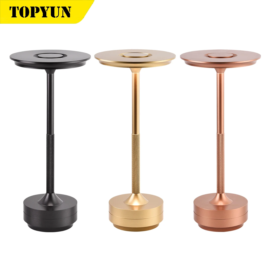 Table lamp for bedroom Chargeable LED touch switch desk lamp for restaurant rechargeable lights USB-C charging table lamp