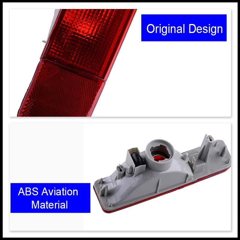 For Mitsubishi Outlander Montero Airtrek CU ZE ZF 2003~2006 MN150519 MN150520 Rear Bumper Reflector Light Brake Stop Signal Lamp