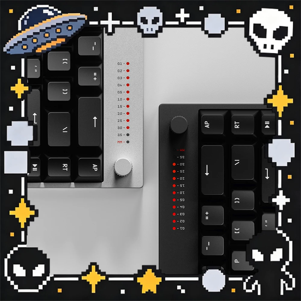 WALLHACK K-001 Magnetic Switch Gaming Keyboard, 8000Hz Polling Rate, Hot Swappable, 65% Layout Hall Effect Mechanical Keyboard