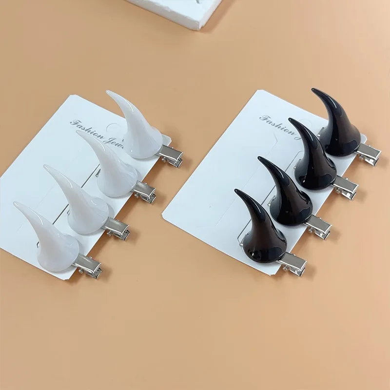 Hot Selling Halloween Demon Horn Hair Claw Devil Headband Top Clip for Women Cosplay Costume Party Accessory