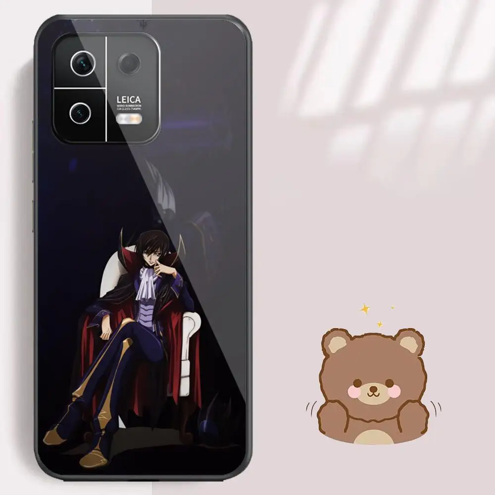 Code Geass Phone Case For Xiaomi 14 Ultra 14 13T 13Pro 13 12T 12 11T 11i 11 Black Glass case