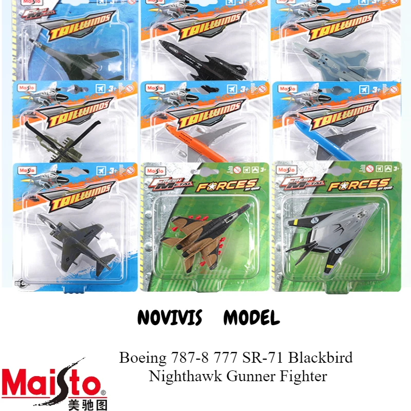 

Maisto Boeing 787-8 777 SR-71 Blackbird Alloy Aircraft Models - Die-Cast Fighter Jet Collection for Adults Aviation Fans