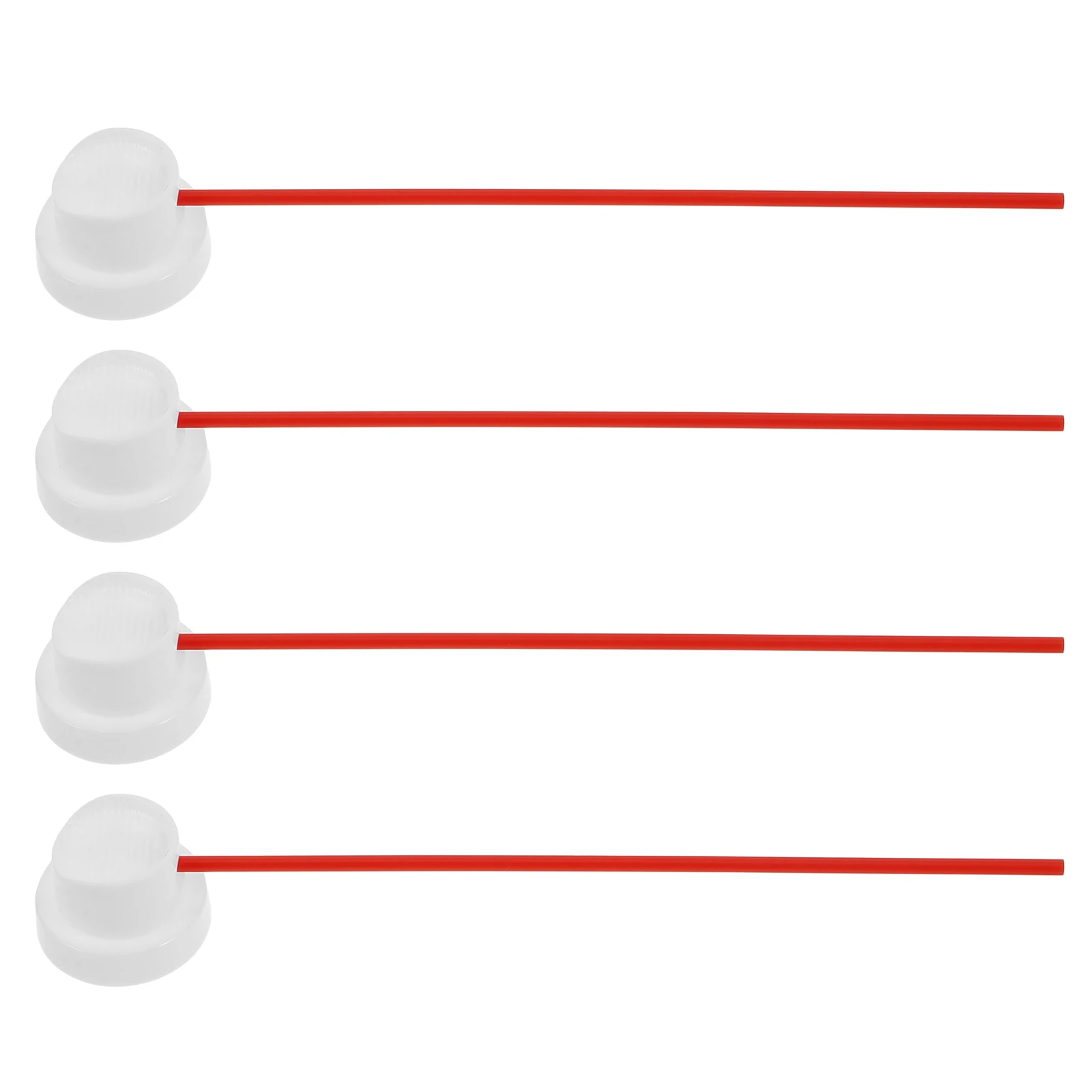 

4pc Flexible Spray Can Extension Straw Red Plastic Replacement Tube For Automotive Cleaners Penetrating Oils Aerosol Can