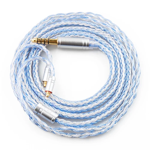 Imagen 2 del producto KBEAR ST16 16 núcleos 5N cable de actualización plateado de cobre de un solo cristal 1,2 M MMCX/2PIN/QDC proceso de chapado en oro