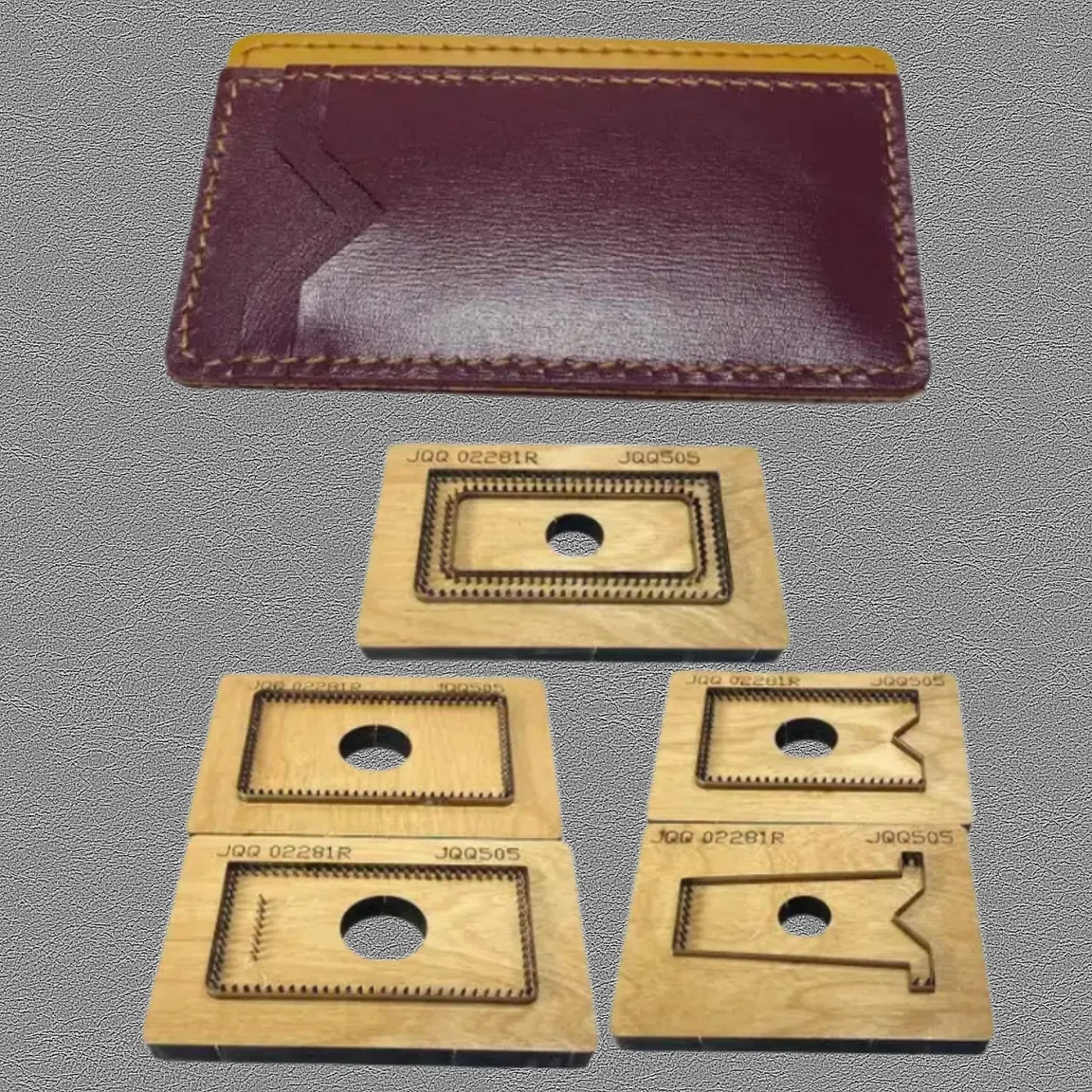 Simple Card Wallet Leather Cutting Die Custom Leather Craft Punch Mold Tool Set