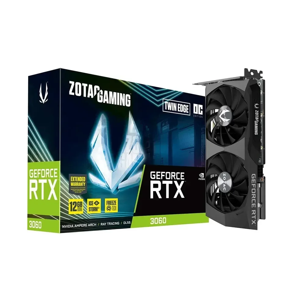 Voorraad nieuwe videokaart RTX3060 GPU 12GB grafische kaart voor gaming