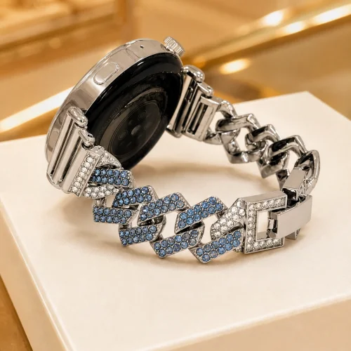 Light luxury metal strap suitable for HUAWEI Watch Fit3/Fit4 straps and HUAWEI Band 8/9/10NFC handmade straps