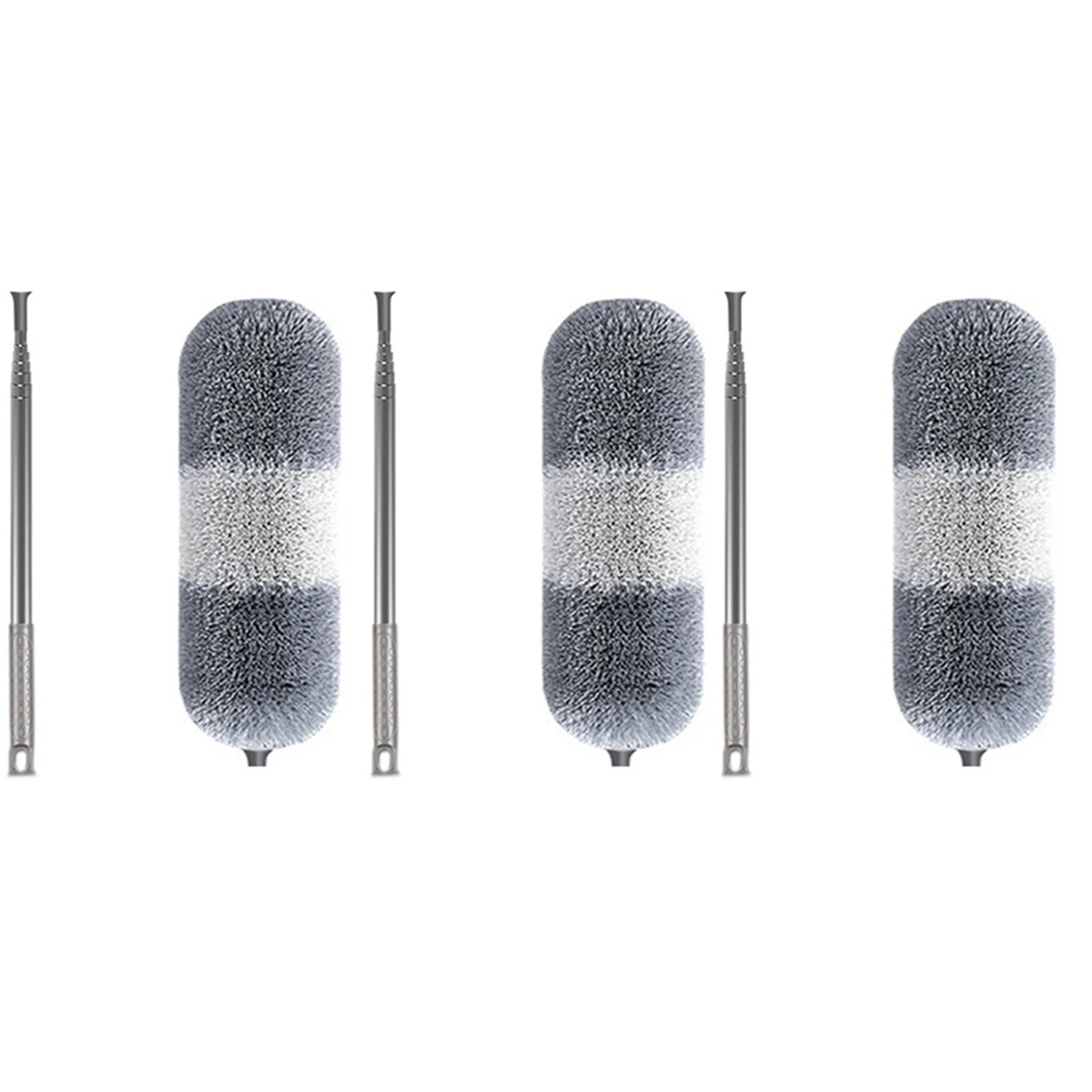 

Щетка от пыли, щетка из микрофибры, выдвижной щелевой инструмент для пыли, щетка для очистки мебели, серый + белый