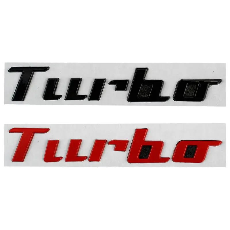 TURBO Car Logo Split TURBO Labeling Metal 3D Decorative Labeling