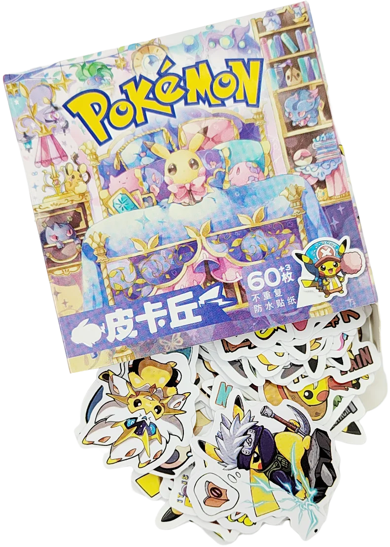 Pegatinas de Pokémon de Anime para niños, calcomanías de Pikachu, Eevee, grafiti en caja, dibujos animados, portátil, Maleta, regalo de fiesta de