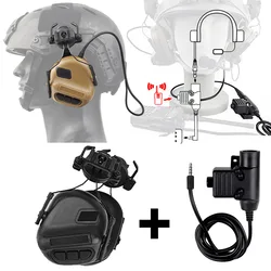 Tactical PTT Headset Cable Plug ICOM Kenwood Motorola Midland Yaesu Mobile Phone Interphone Communication Compatible Connector