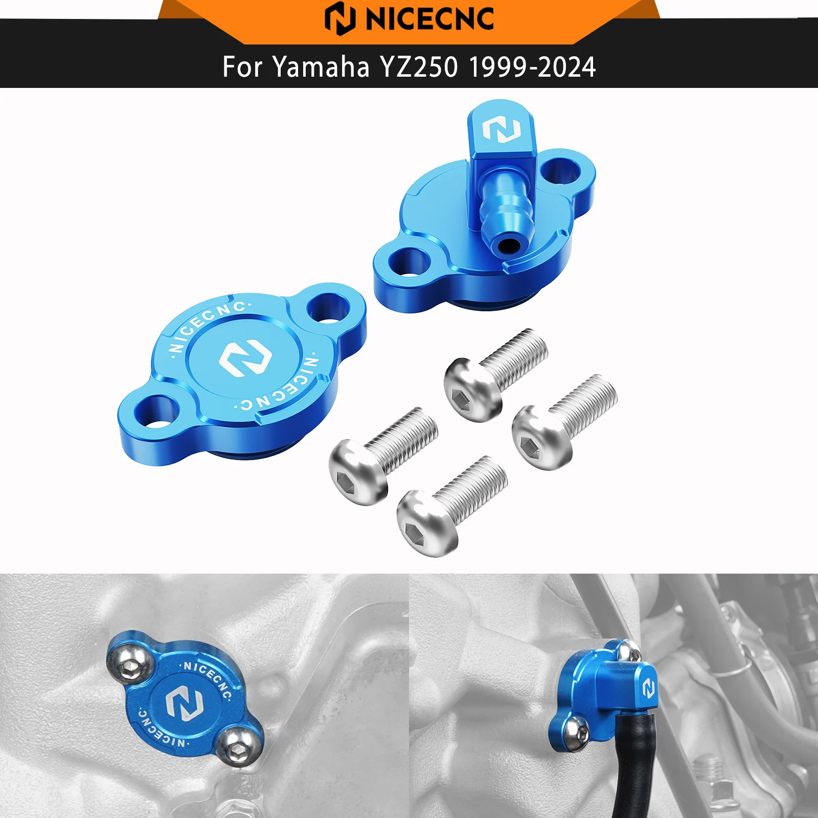 

NICECNC Aluminum Cylinder Power Valve Holder For Yamaha YZ250 YZ 250 1999-2024 YZ250X YZ 250X 2016-2023 2022 2021 2020 2019 2018
