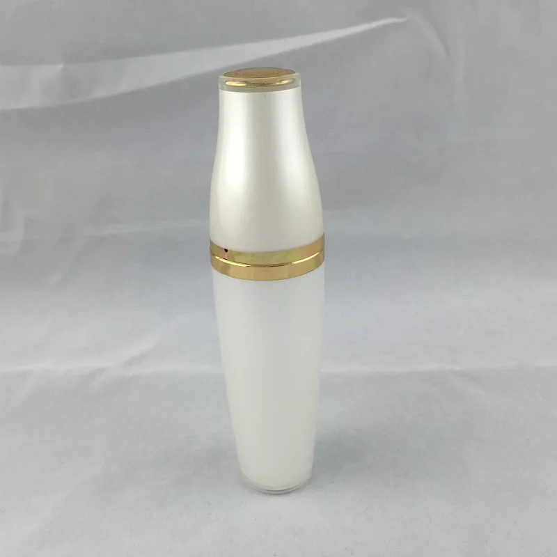 

50ML pearl white bowl shape acrylic pump bottle serum/lotion/emulsion/foundation/gel essence whitening skin cosmetic packing