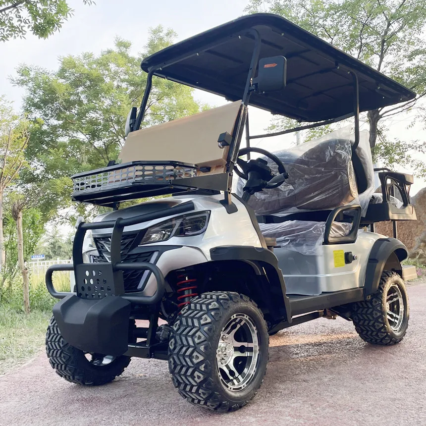 Hot Sale Golf Cart Customized 60V Lithium Battery Electric Golf Cart With Self-Adjusting Rack And Pinion Steering System