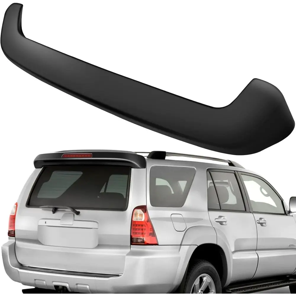 

Rear Roof Spoiler ABS Fits for 2003-2009 for Toyota for 4RUNNER Rear Window Roof Spoiler Wing with 3rd Brake Light Matte Black S