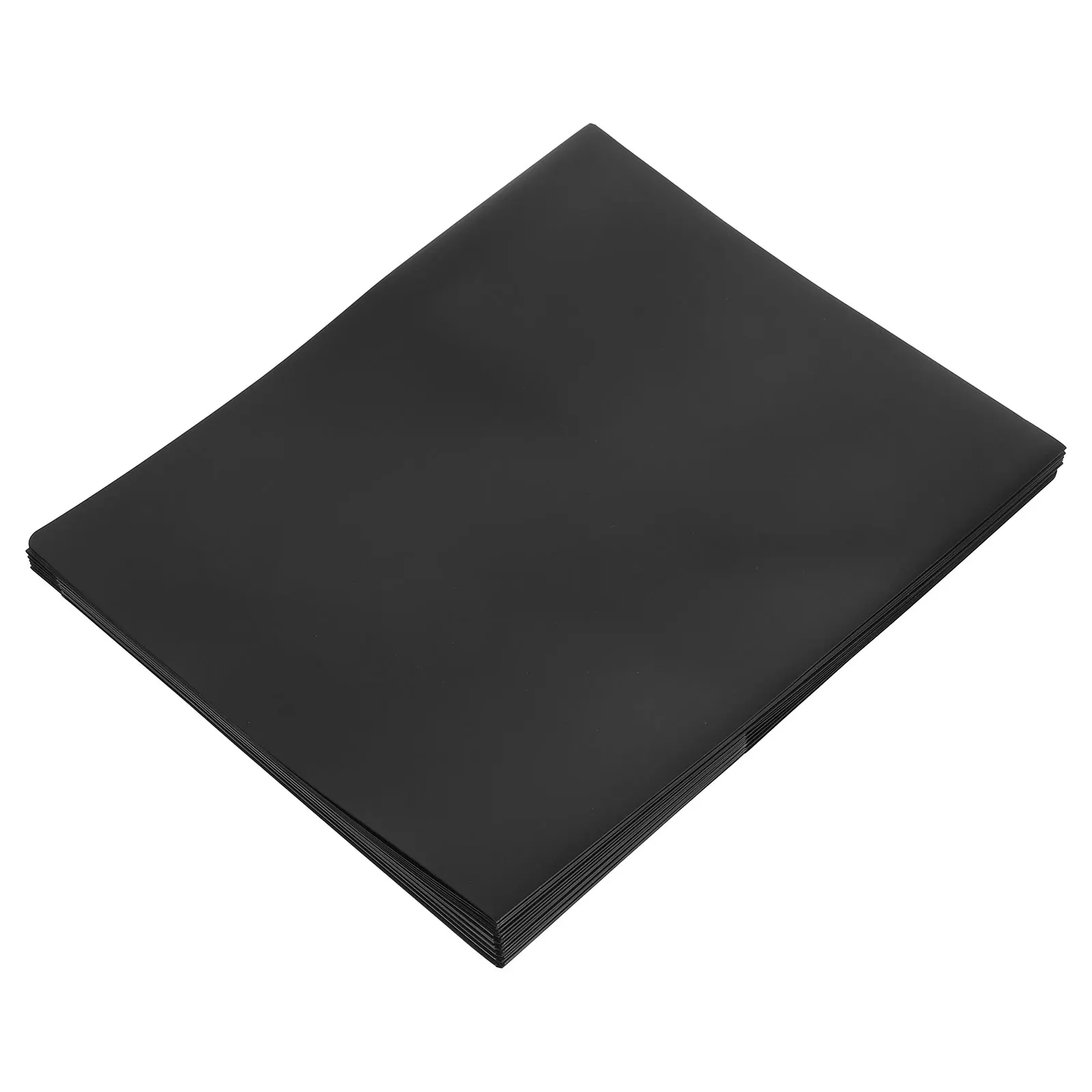 

10pcs File Pocket Folders For Teachers Heavy Duty Double Pocket Folders Black PP Waterproof Office School Supplies
