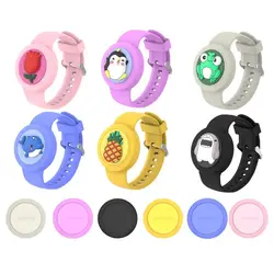 New Waterproof For Apple Airtag Holder Wristband Kids Silicone Case Bracelet Children For AirTags Case Watch Band