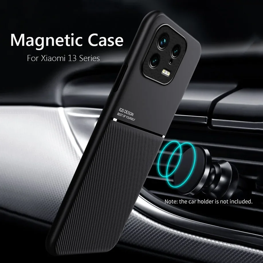 For Xiaomi 13 Case Car Magnetic Leather Cover Soft Frame Funda On For Xiaomi 14 Pro 13 Lite Pro Xiaomi13 Pro 5G Phone Cases Capa