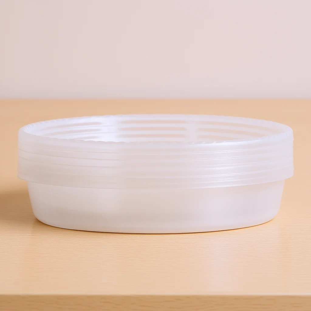 

6Pcs Plant Saucer Clear Plastic Round Water Tray for Indoor Pots Flower Pot Drainage Tray Drip Catcher Plate Base