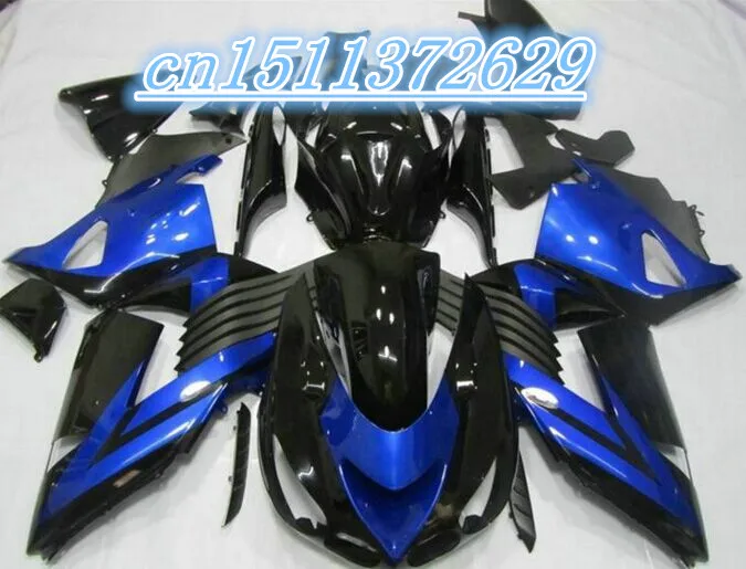 

Комплект обтекателей Dor-синий черный для Kawasaki ninja ZX14 2006-2011 обтекатели ZX14R 06-11 D впрыска