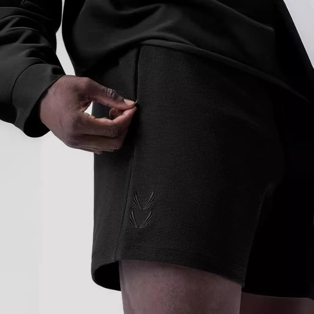 

Men's Faionable Embroidered orts American Spor Casual Straight Leg Tee-quarter Length Summer Leisure Pants