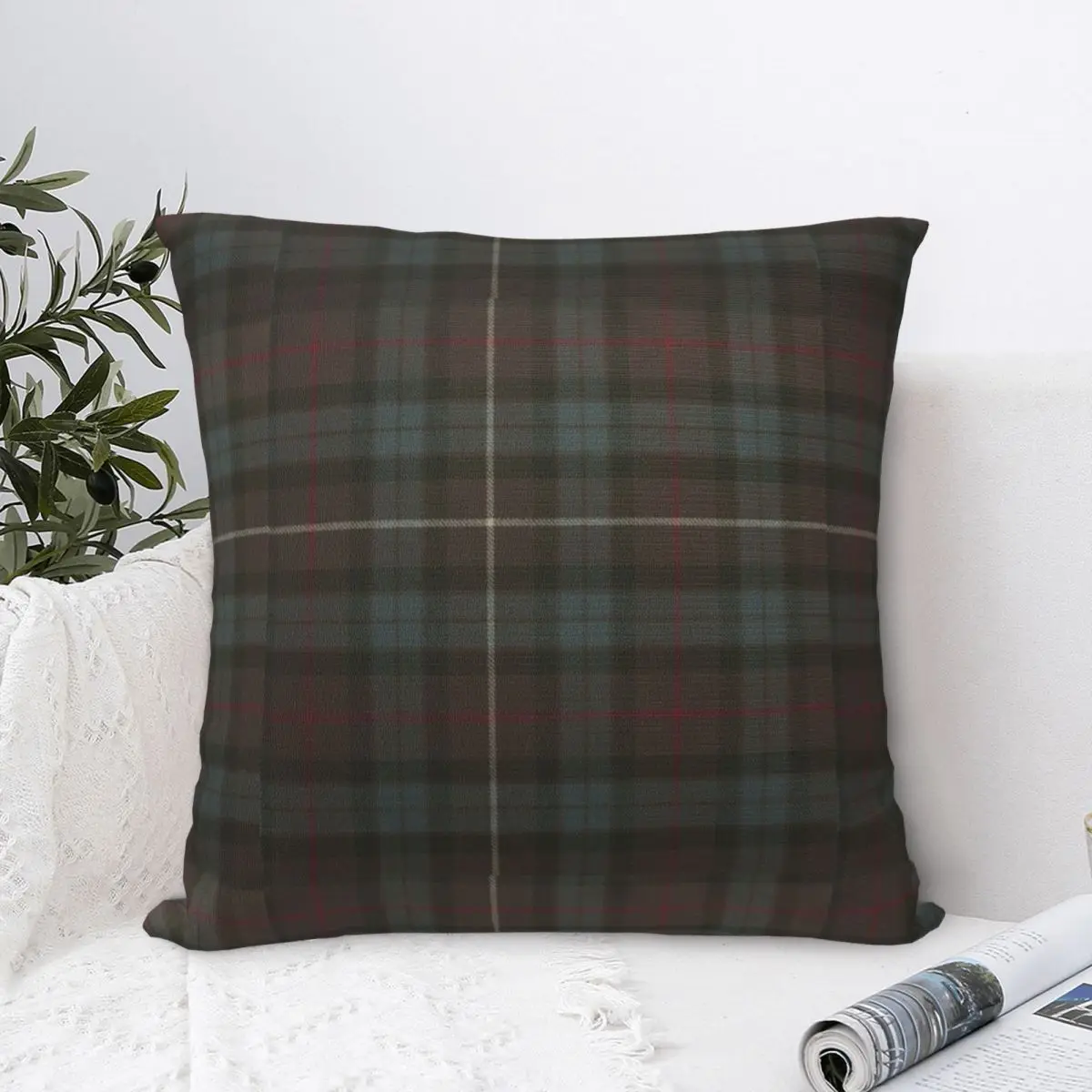 Clan Fraser Hunting Tartan Throw Pillow Decorative pillow case Pillow Decor Sofa Covers For Living Room Christmas Covers