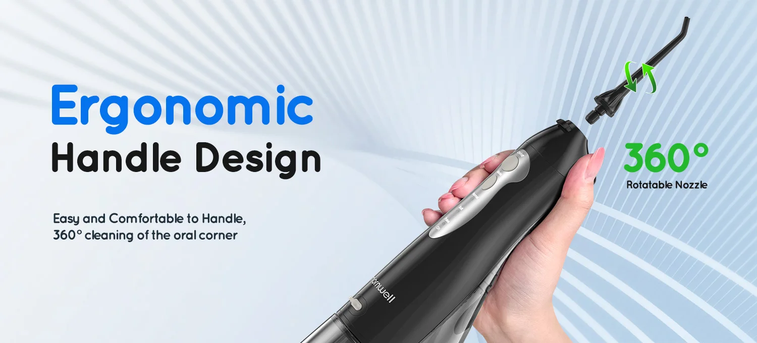 Water Floss D52 Portable Water Flosser USB Rechargeable Oral Water Jet Floss Tooth Pick 4 Jet Tip 300ml 3 Modes Teeth Clean