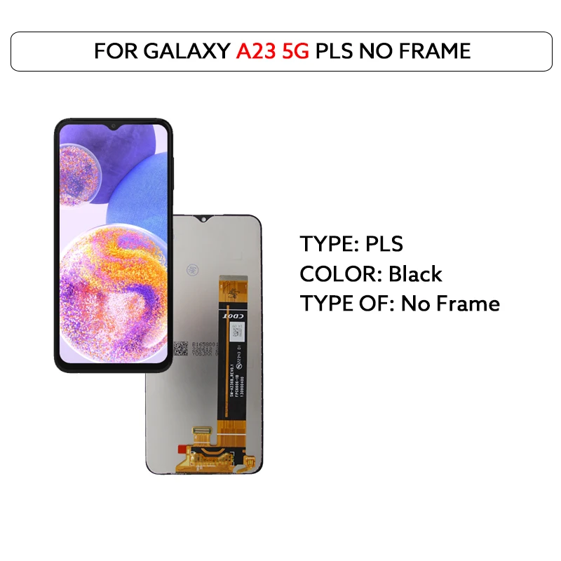 LCD Display Voor Samsung Galaxy A23 4G 5G A235 A236 Touch Screen Digitizer Vergadering Panel Met Frame LCD scherm Vervangende Onderdelen