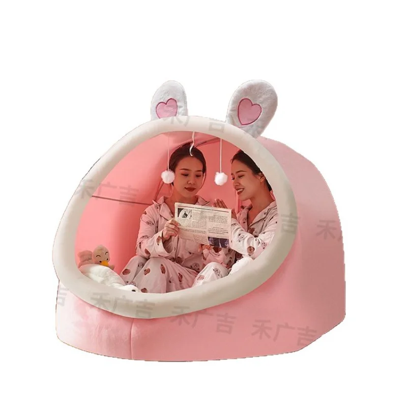 Lazy sofa girl cute bedroom human kennel giant cat nest tent living room sleeping Internet celebrity adult sofa