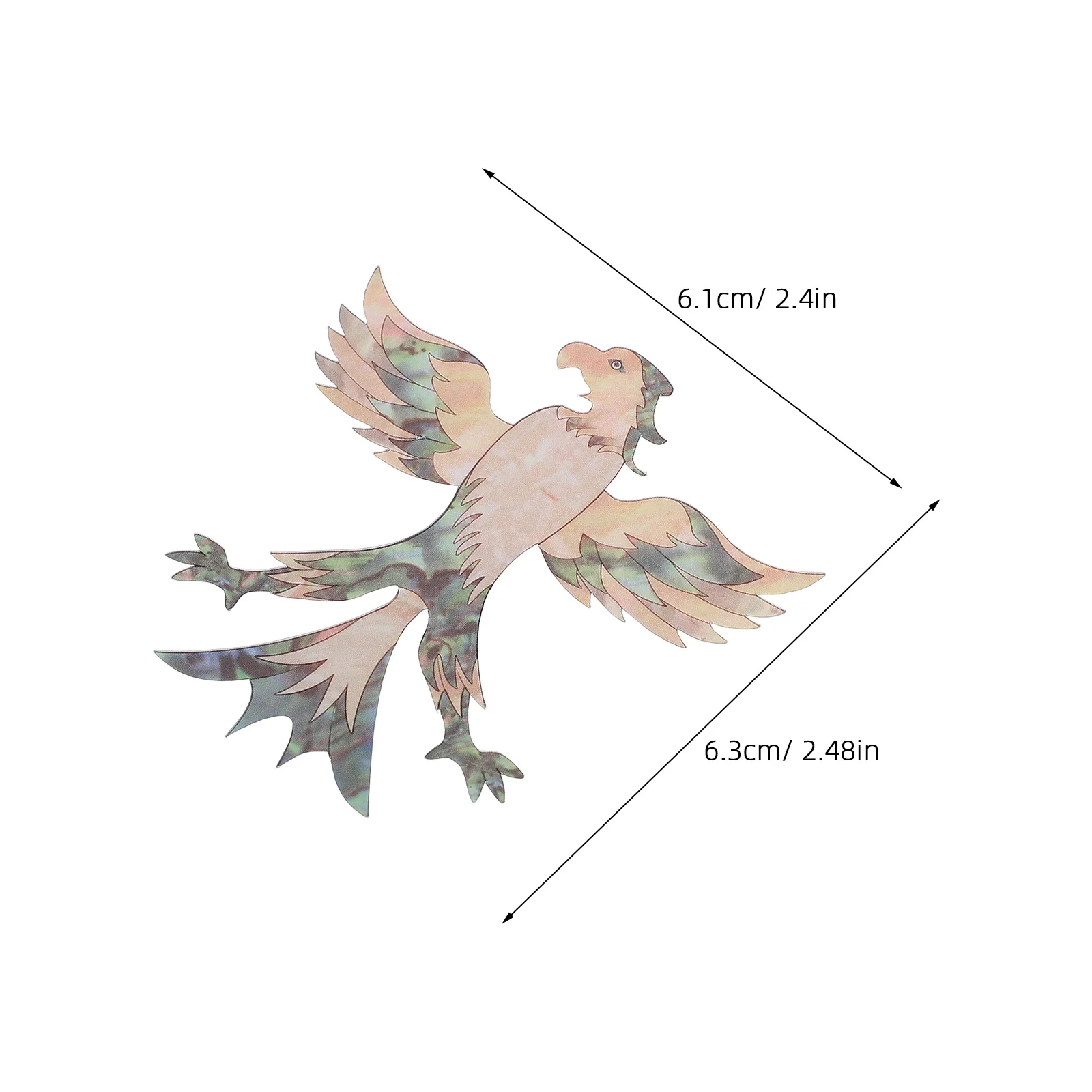 ملصق غيتار هيادستوك DIY على شكل نسر حيوان متين من مادة PVC لوحة جيتار قابلة للإزالة وسهلة الاستخدام ملصق ذاتي اللصق