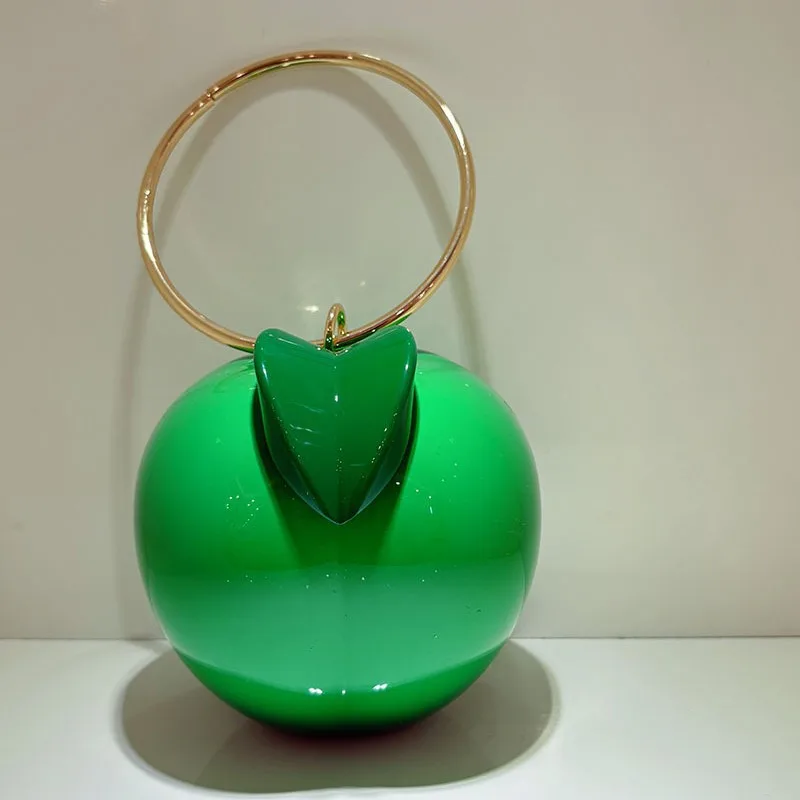 

Cute and Creative Persimmon, Peach, Fruit Shaped Box Bag, Niche Design, Change, Lipstick, Hand-Held Circular Crossbody Bag