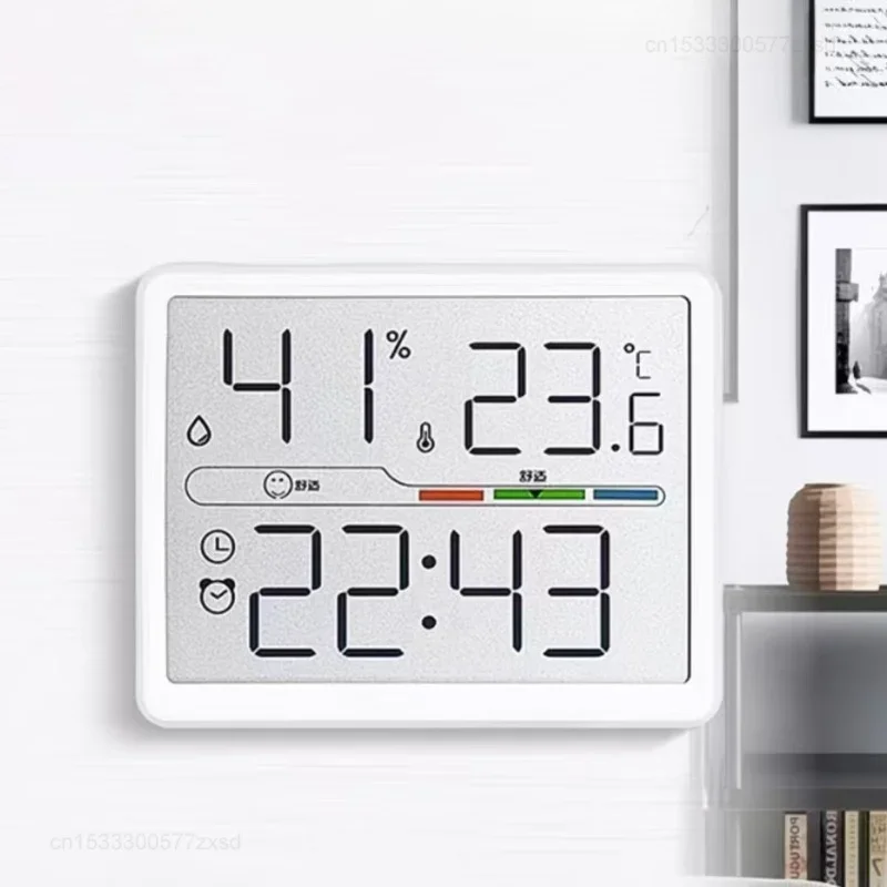 New Electronic Thermometer Hygrometer Weather Station High Precision with Table Clock Function Mini Thermometer Tools for Home
