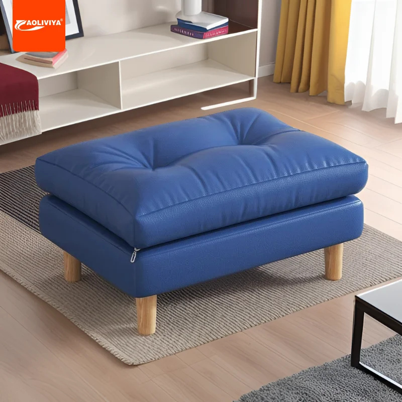 Aoliviya Sofa Pedal Office Ottoman Living Room Foot-Laying Artifact Doorway Shoe Wearing Stool Cloakroom Stool Sofa Stool